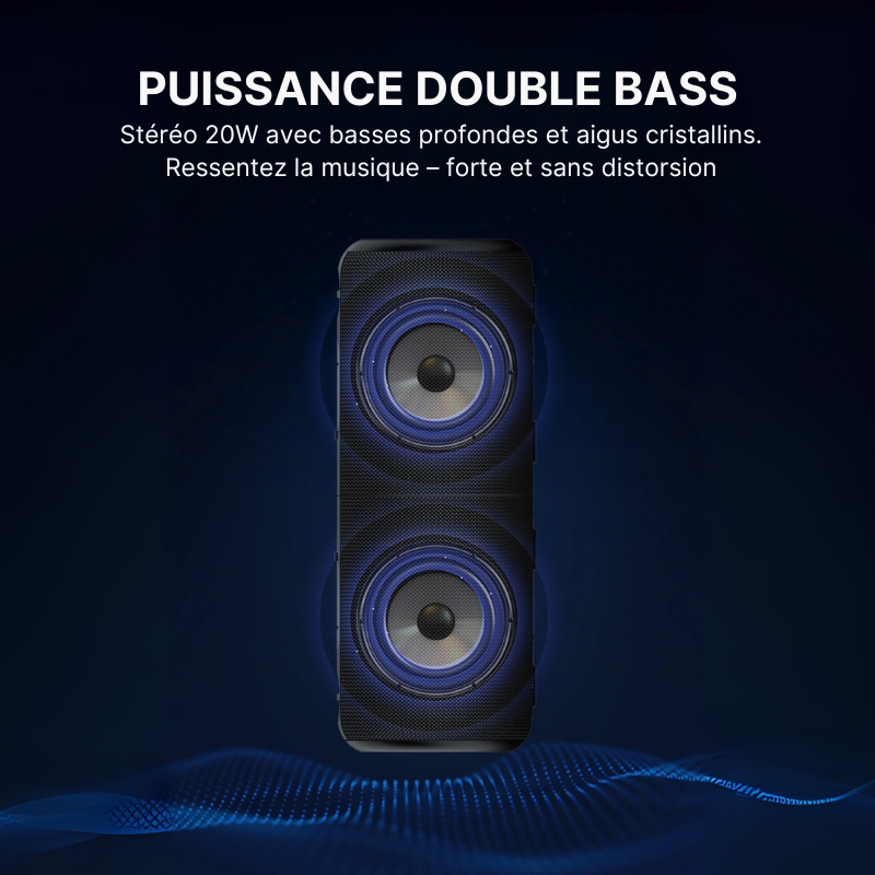 VELYN Boom – Haut-parleur 2-en-1 et Expérience Basses